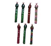SUPVOX 7pcs Pop Circle Bracelet Festival Slap Bands Party Slap Bracelet Wristbands Bracelets Wrist Sequins Bracelets Festival Artificial Leather Random Color