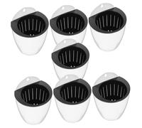 SUPVOX 7pcs Self Watering Wall Planters Hanging Flower Pots for Indoor Succulents Tropical Foliage African Violets Water Saving Design for Home Office Gardening