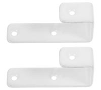 SUPVOX 7pcs White Plastic Coated Bunk Bed Ladder Hooks 25mm Gap Heavy Duty Bed Ladder Fixing Brackets Screws for Bedroom Stair Safety and Indoor Support