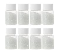 SUPVOX 8 Bottles Broken Glass Gravel for DIY Crafts - Irregular Crushed Glass Chips - Decorative Fish Tank Gravel Pieces for Christmas Decoration 30g/Bottle