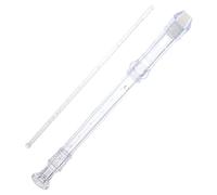 SUPVOX 8-hole Plastic Flute Recorder Cleaning Rod and English User Guide, Abs Musical Instrument Suitable for Beginners and Music Learners
