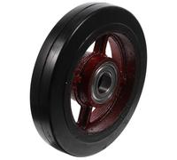 SUPVOX 8 Inch Heavy Duty Garden Cart Replacement Wheels, Rubber Trolley Wheelbarrow Parts for Outdoor Gardening Carts and Wheelbarrows