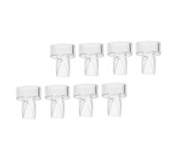 SUPVOX 8 Pcs Transparent Silicone Backflow Preventers for Manual Breast Pumps Duckbill Valves with Anti-backflow Design Breastfeeding Accessories for Milk Pumping and Storage Safe for