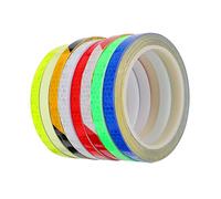 SUPVOX 8 Rolls Reflective Bike Stickers Mountain Bicycle Decals Bright Colors Night Riding Safety Warning for Cyclists