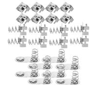 SUPVOX 8 Sets Microphone Battery Spring Contacts Universal Aa Battery Connector Springs Metal Contact Plates for DIY Audio Electronics