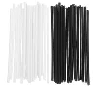 SUPVOX 80pcs Guitar Fretboard Side Dot Inlay Markers, 1.5mm Black and White Sound Position Markers, Fretboard Parts for Electric Acoustic Guitar and Ukulele Accessories