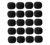 SUPVOX 80pcs Mic Sponge Covers for Lapel Microphone Supple Sponge Mic Protectors for Vocal Dampener and Microphone Windscreen