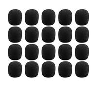 SUPVOX 80pcs Microphone Sponge Cover Foam Windscreen for Headset Lapel Mic Accessories Noise Reduction Windshield Hole
