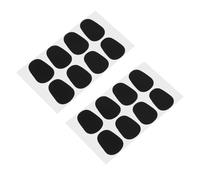 SUPVOX 80pcs Oval Saxophone Clarinet Mouthpiece Cushions Pads Black Comfortable Blow Instrument Accessories for Alto Tenor Saxophone and Clarinet Players