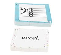SUPVOX 80pcs Portable Teaching Supplies for Rhythm Practice Notation Recognition for Beginner Piano Students Home Schooling and Travel