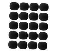 SUPVOX 80pcs Practical Lapel Microphone Covers for Mic Supple Sponge Mic Protectors Sponge Covers for Lapel Microphone and Head Usage