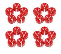 SUPVOX 80pcs Red Plastic Hanger Labels for Clothes Secure Fit, Quick Sorting Solution for 2-3mm Wire Diameter for Retail Stores and Busy Inventory Periods