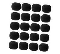 SUPVOX 80pcs Windproof Microphone Sponge Covers for Lapel Mic Protects Vocal Recording Microphone Professional Accessories