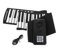SUPVOX 88 Roll Portable Silicone Keys Roll Up Piano with Built in Speaker Battery Operated Folding Keyboard for Travel and Music Practice for Beginners and Experienced Musicians