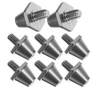 SUPVOX 8pcs Aluminium Replacement Spikes for Shoes with Needle Shape, Sturdy Material and Replaceable Design, for Running and Athletic Tracks, Black Colour for Sports Enthusiasts