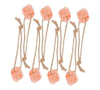 SUPVOX 8pcs Animal Lick Salt Blocks Natural Mineral Salt Brick Chew Toys for Horse Deer Goat Cattle Healthy Growth