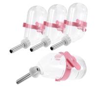 SUPVOX 8pcs Automatic Pet Drinking Bottles for Hamsters and Animals Stainless Steel Water Dispenser Leak Design Pet Cage Accessory for Hydration