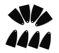 SUPVOX 8pcs Bass Guitar Neck Plate Truss Rod Covers Plastic Protective Fit for Electric Guitar Maintenance Dustproof Accessories