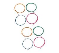 SUPVOX 8pcs Bass Guitar Strings Set Reusable Replacements for Acoustic Guitar Colors