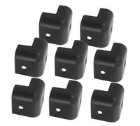 SUPVOX 8pcs Black Plastic Speaker and Guitar Corner Protectors with Wear-resistant Material and Easy Installation, for Musical Instrument Amplifier and Speaker Edge Protection
