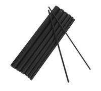 SUPVOX 8pcs Carbon Fiber Tube Fishing Rod Repair Kit Replacement Tips Solid Rod Tip Connectors for Broken Pole Fixing