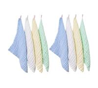 SUPVOX 8pcs Cotton Baby Washcloths Super Absorbent 6 Layer Newborn Face Towels Easy Clean and Dry Soft Handkerchiefs for Toddlers and Babies, a Quick Changing Pad