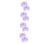 SUPVOX 8pcs Double-layer Guinea Pig Hideout Villa Hamster House for Small Animals Material for Hamsters and Guinea Pigs Great Cage Decoration