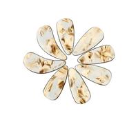 SUPVOX 8pcs Durable Guzheng Finger Picks Tea Color Dual Arc Design Comfortable Guzheng Nail Covers for Adults and Beginners Musical Instrument Accessories
