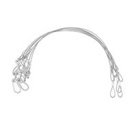 SUPVOX 8pcs Durable Stainless Steel Safety Cable Hanging Rope for Stage Light Accessories Easy to Install Lanyard with Strong Load Capacity for Reliable Safety