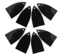 SUPVOX 8pcs Electric Bass Guitar Truss Rod Covers Plastic Plates with Tip Angle Design for Neck Adjustment and Protection Replacement Parts for Maintenance and Repair