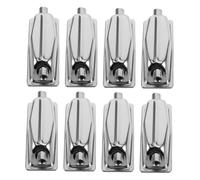 SUPVOX 8pcs Electroplated Double End Snare Drum Lugs for Drum Kits Metal Construction with Dual Hole Design and Quick Installation for Live Shows and Band Rehearsals