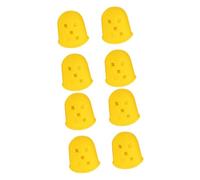 SUPVOX 8pcs Finger Sleeves for Guitar Silicone Thumb Guard Pain Reduction for Ukulele Banjo Mandolin Reusable Comfort Fit