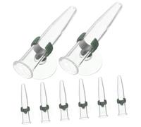 SUPVOX 8pcs Floral Water Tubes with Suction Cups Plastic Nutrient Vials for Fresh Flower Preservation Easy Water Filling Suitable for Roses Carnations Chrysanthemums Sunflowers