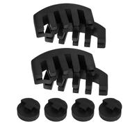 SUPVOX 8Pcs Full Size Violin Practice Mute Set - Rubber Round and Claw Style Silencers for Quiet Playing, Instrument Accessories for Violin and Viola Musicians
