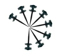 SUPVOX 8pcs Garden Hose Guide Rollers with Plastic Smooth Wheels for Tangle Watering Outdoor Hose Protectors for Flower Beds Lawn Plant Care