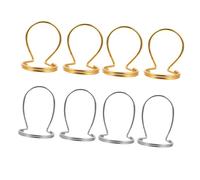 SUPVOX 8pcs Guitar Finger Picks Thumb Bass Plectrums Set, Gold and Silver Portable Finger Guards for Guitar Playing and Bass Performance