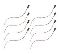 SUPVOX 8pcs I-type Battery Connector Wire without Port Plastic Housing for Pickup Battery Box DIY Electronics Projects