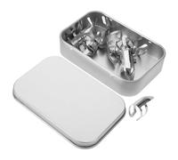SUPVOX 8pcs Metal Finger Picks for Guitar Banjo Storage Box for Acoustic Guitar Playing