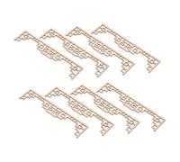 SUPVOX 8pcs Miniature Chinese Style Sand Table Screens for Dollhouse Decor Wooden Mini House Model Parts Easy Assembly Authentic Architectural Craftsmanship for Miniature Furniture and