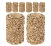 SUPVOX 8pcs Miniature Haystack Model 2x2x3cm Small Straw Hay DIY Dollhouse Accessories Farm Garden Decor for Christmas Craft and Miniature Scenes