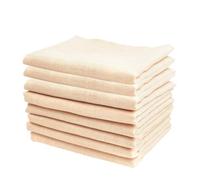 SUPVOX 8Pcs Nursing Towels Double-Layer Cotton Muslin Handkerchiefs Soft Absorbent Solid Color Burp Cloths for Newborns