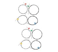 SUPVOX 8pcs Nylon Ukulele Strings a Black Replacement for Sweet Timbre and Chord Construction Tone Increased Brightness for Ukulele Players