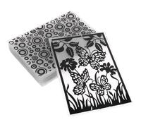 SUPVOX 8pcs Plastic Embossing Templates Folders for DIY Scrapbooking and Card Making with Texture and Classic Styles, for Envelopes and Invitations