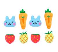 SUPVOX 8pcs Plush Catnip Toys for Cats Soft Chew and Bite-resistant Plush Play Includes Bunny Strawberry Pineapple and Carrot for Indoor Cats to Relieve Boredom and Promote