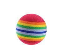 SUPVOX 8pcs Rainbow EVA Practice Balls Soft Lightweight Training Aid for Indoor Golf Approach Shots Safe for Furniture and Glass