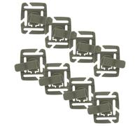 SUPVOX 8pcs Rotatable Hydration Bladder Tube Clips for Backpack, Military Green Water Bladder Hose Clamps, Outdoor Hiking Camping Water Pack Accessories