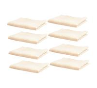 SUPVOX 8pcs Saliva Wipes Pure Cotton Drool Bibs Double-Layer Face Washcloth Towel Bibs for Feeding and Bath