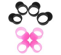 SUPVOX 8Pcs Silicone Drumstick Tip Finger Protectors for Handpan Tongue Drum and Lotus Handpan, Non-Slip Rubber Knocking Sleeves, Drum Accessories for Silent Practice