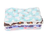 SUPVOX 8pcs Small Pet Sleeping Mat Warm Hamster Guinea Pig and Chinchilla Bed Cushion Soft Cotton Bedding for and Ferrets Cozy Resting Pad Green Brown