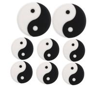 SUPVOX 8Pcs Tai Chi Design Silicone Tennis Racket Dampeners Vibration Shock Absorbers for Reduced Arm Fatigue and Enhanced Ball Feel Practical Dampeners Compatible with Rackets